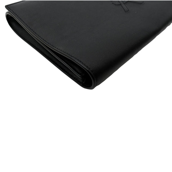 YVES SAINT LAURENT Belle de Jour Leather Clutch Bag Black