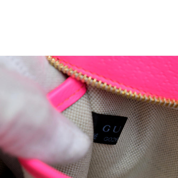 Gucci Medium Flora Canvas Tote Shoulder Bag in Pink - Tag