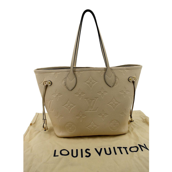 LOUIS VUITTON Neverfull MM Monogram Empreinte Tote Bag Tourterelle - Hot Deals