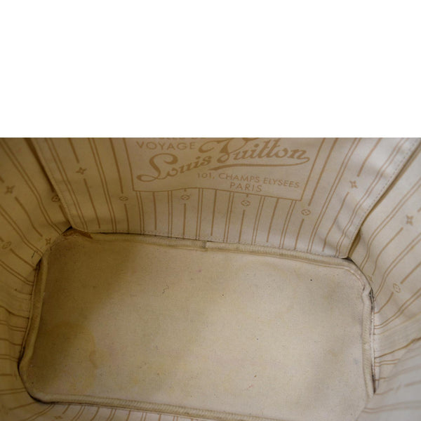 Louis Vuitton Neverfull MM Damier Azur Shoulder Bag - Inside