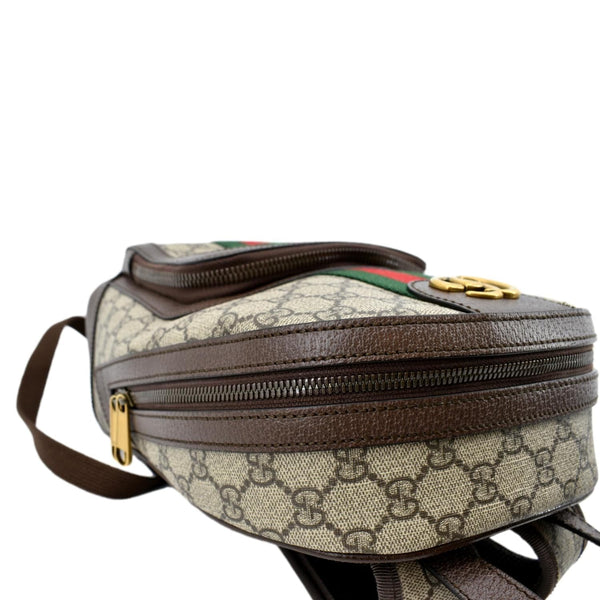 GUCCI Ophidia Small GG Supreme Canvas Backpack Beige 547965