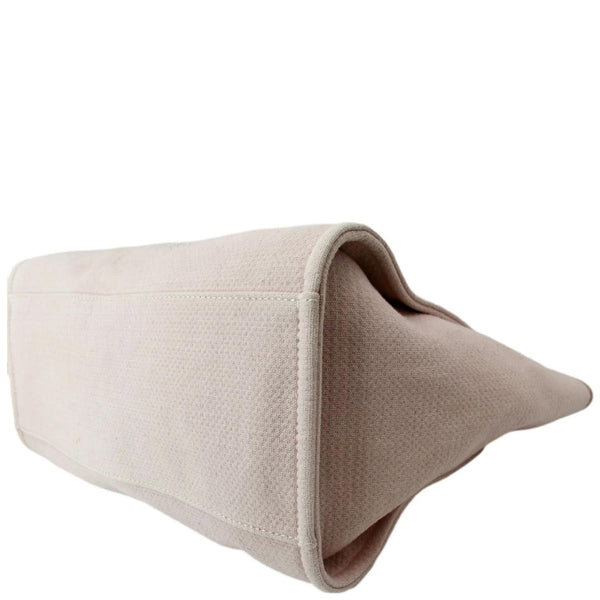 CHANEL Deauville Large Canvas Tote Bag Light Pink