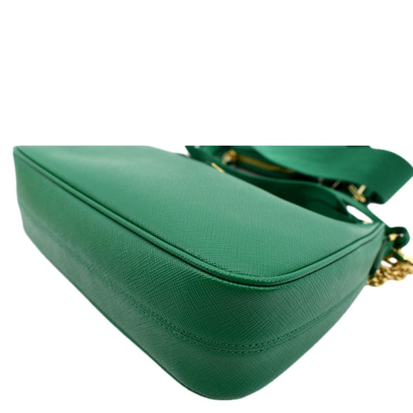 PRADA Re-Edition 2005 Saffiano Leather Shoulder Bag Green