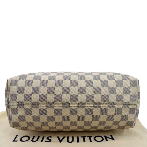 LOUIS VUITTON Graceful PM Damier Azur Hobo Shoulder Bag White