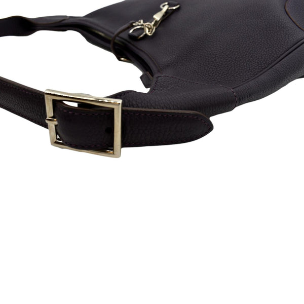 Hermes Trim II 35 Raisin Togo Leather Tote Bag Purple - Left Side