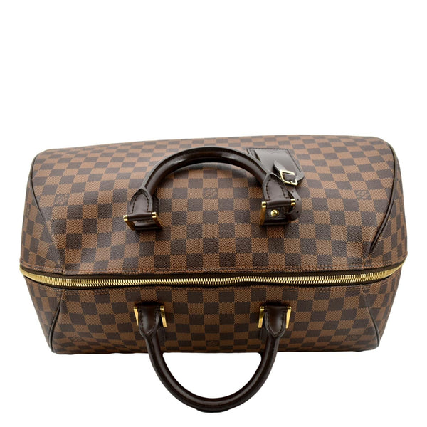 LOUIS VUITTON Ribera GM Damier Ebene Satchel Bag Brown