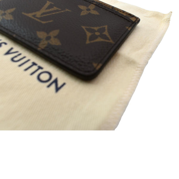 LOUIS VUITTON Card Holder Monogram Canvas Brown