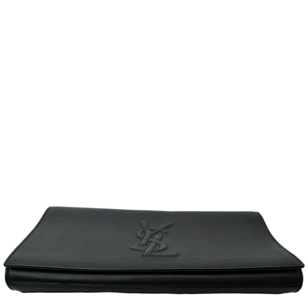 YVES SAINT LAURENT Belle de Jour Leather Clutch Bag Black