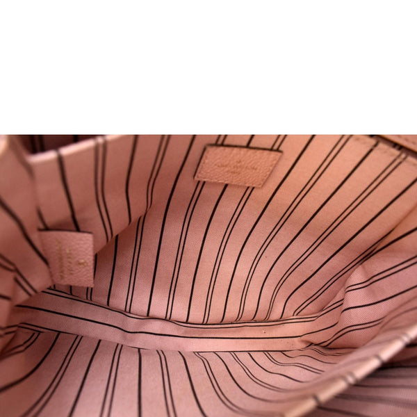 LOUIS VUITTON Metis Pochette Empreinte Leather Crossbody Bag Pink