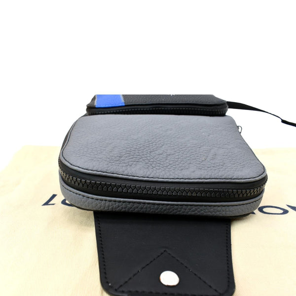 LOUIS VUITTON Avenue Sling Monogram Leather Crossbody Bag Blue