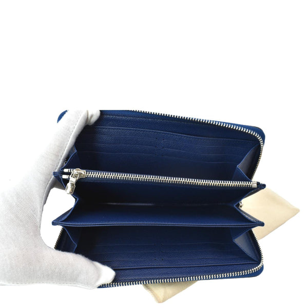 LOUIS VUITTON LV Escale Monogram Coated Canvas Zippy Wallet Blue