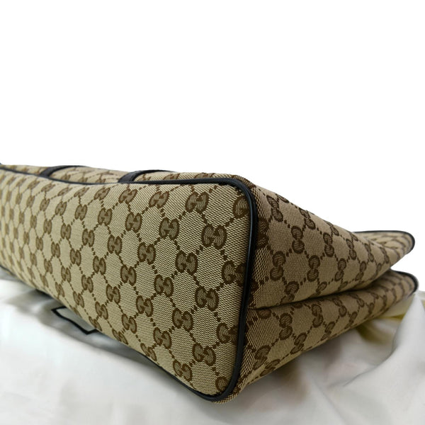 GUCCI GG Supreme Canvas Shopping Tote Bag Beige 449169