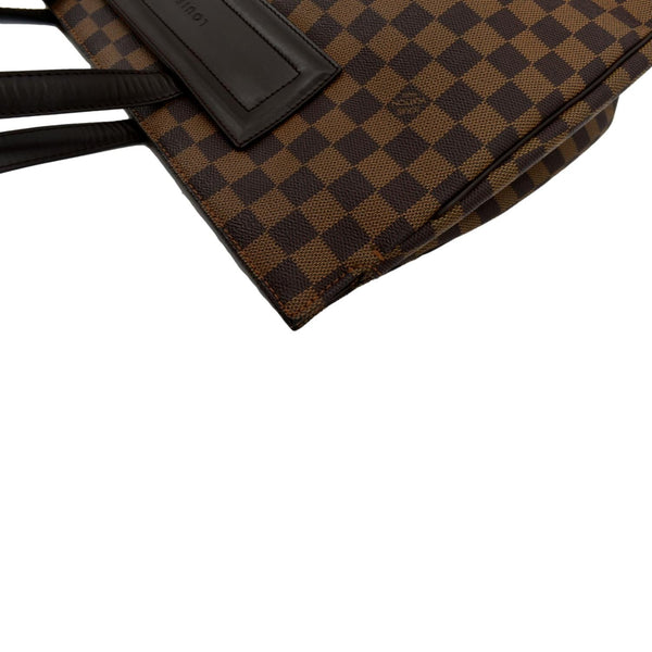 Louis Vuitton Parioli GM Damier Ebene Tote Shoulder Bag - Top Left