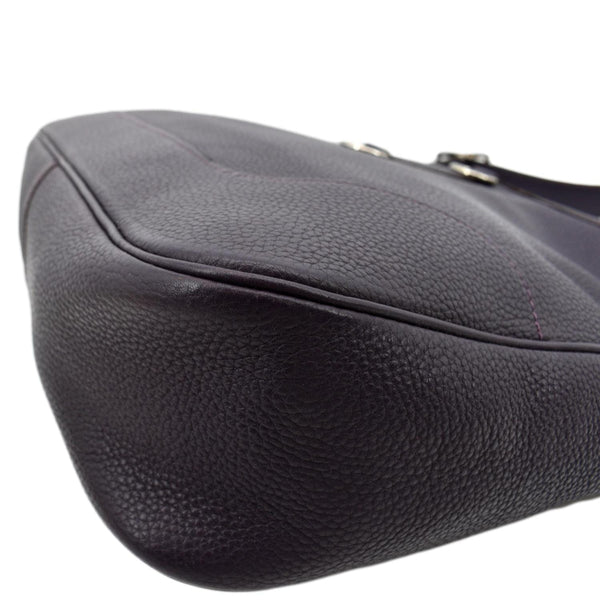 Hermes Trim II 35 Raisin Togo Leather Tote Bag Purple - Bottom Left