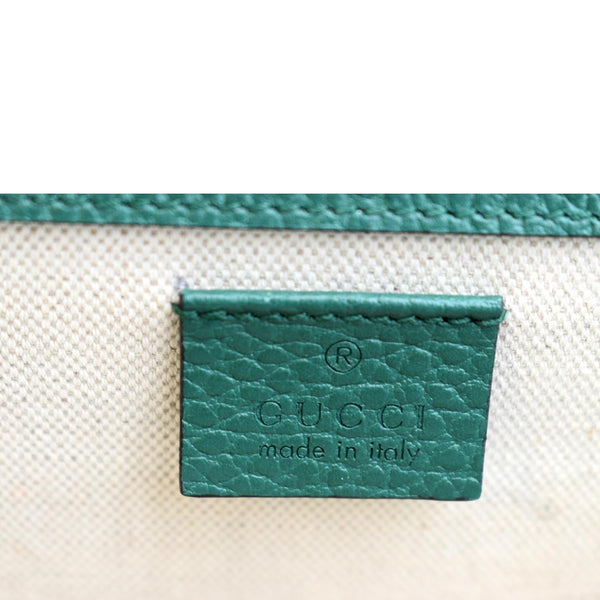 Gucci Dionysus Small Leather Shoulder Bag Emerald - Made In Italy