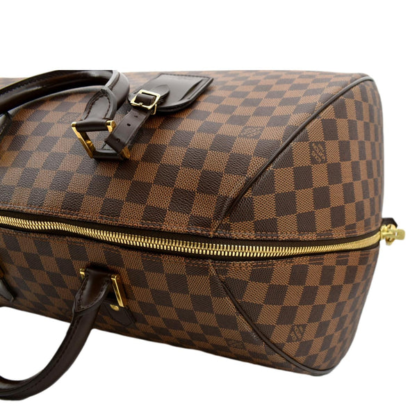 LOUIS VUITTON Ribera GM Damier Ebene Satchel Bag Brown