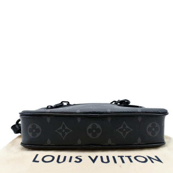 LOUIS VUITTON Volga Monogram Eclipse Pochette Clutch Bag Black