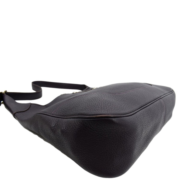 Hermes Trim II 35 Raisin Togo Leather Tote Bag Purple - Bottom Right