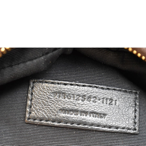 YVES SAINT LAURENT Lou Camera Raffia Canvas Crossbody Bag Brown