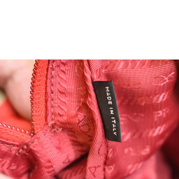 PRADA Nylon Cosmetic Case Red