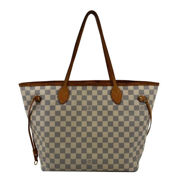 Louis Vuitton Neverfull MM Damier Azur Shoulder Bag - Back