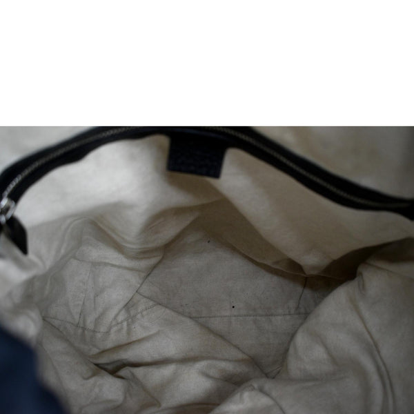 GUCCI GG Pebbled Leather Backpack Grey 322061