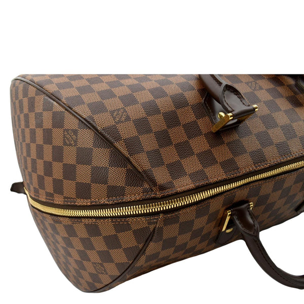 LOUIS VUITTON Ribera GM Damier Ebene Satchel Bag Brown