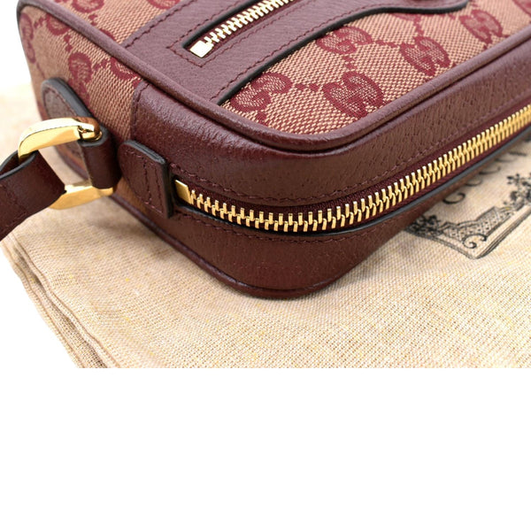 Gucci Ophidia GG Supreme Mini Crossbody Bag in Red-Top Right