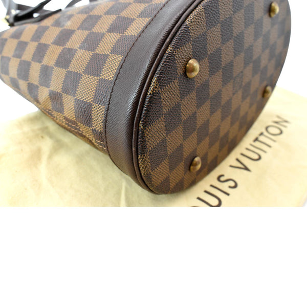 LOUIS VUITTON Marais Bucket Damier Ebene Shoulder Bag Brown