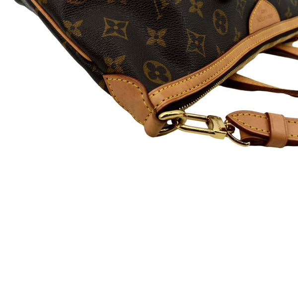 LOUIS VUITTON Palermo PM Monogram Canvas Shoulder Bag Brown