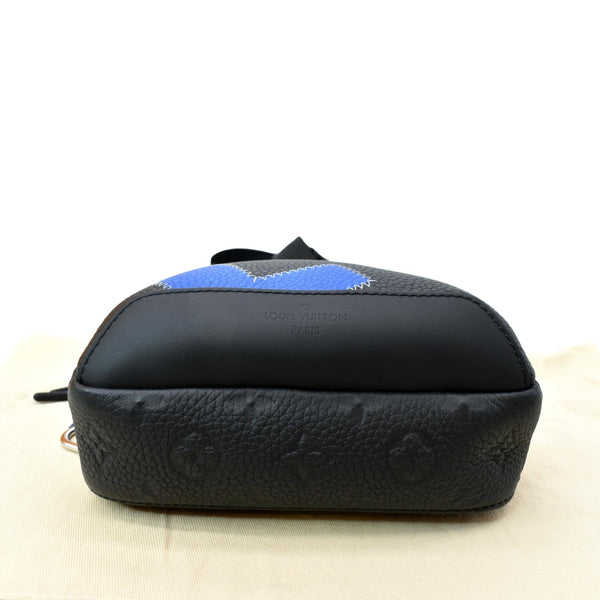 LOUIS VUITTON Avenue Sling Monogram Leather Crossbody Bag Blue