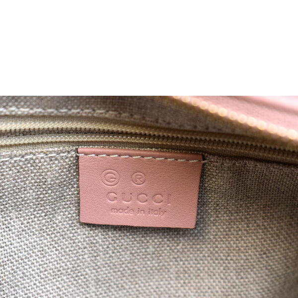Gucci Small Bree GG Leather Crossbody Bag Light Pink - Made In Italy
