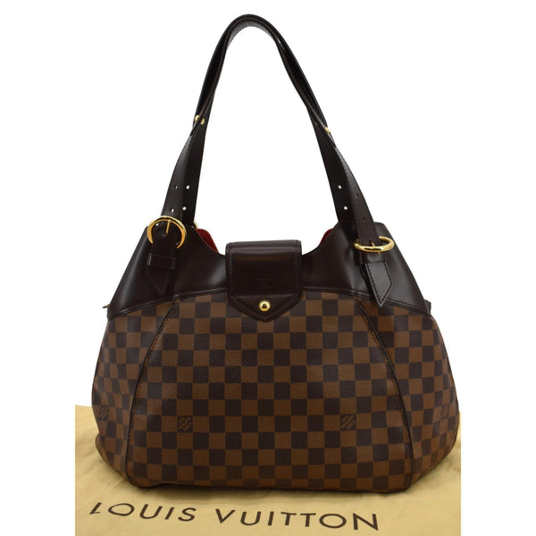 LOUIS VUITTON Sistina GM Damier Ebene Shoulder Bag Brown