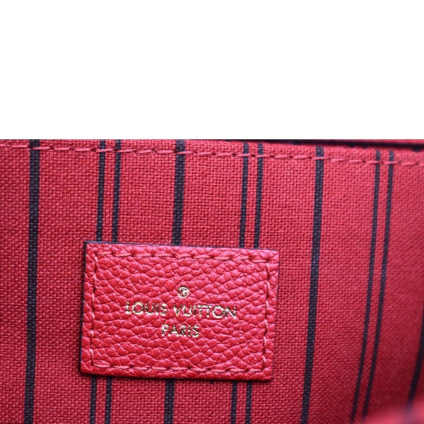 LOUIS VUITTON Metis Pochette Empreinte Leather Crossbody Bag Red