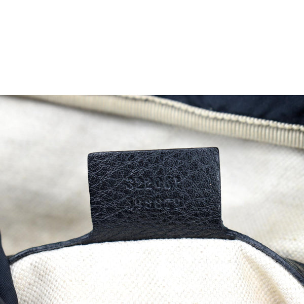 GUCCI GG Pebbled Leather Backpack Grey 322061