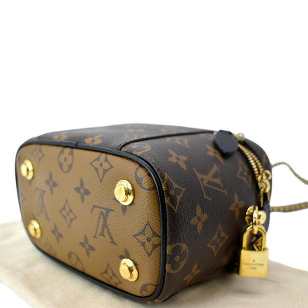 LOUIS VUITTON Vanity PM Monogram Reverse Canvas Crossbody Bag Brown