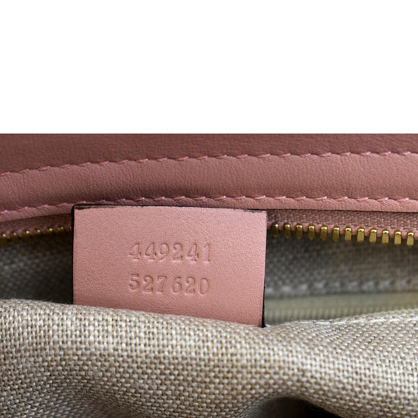 Gucci Small Bree GG Leather Crossbody Bag Light Pink - Stamp