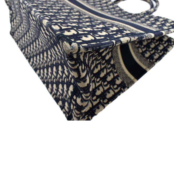 Christian Dior Large Book Oblique Embroidered Tote Bag - Bottom Right