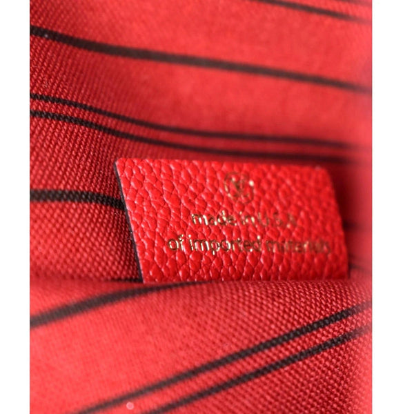 LOUIS VUITTON Metis Pochette Empreinte Leather Crossbody Bag Red