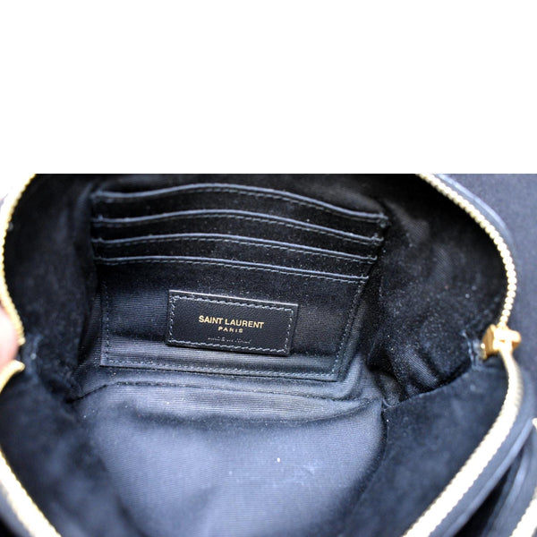 Yves Saint Laurent Becky Double Zip Lambskin Bag - Inside Sections