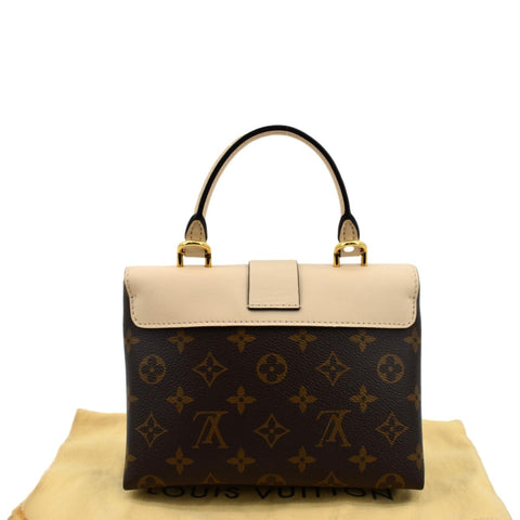 LOUIS VUITTON Locky BB Monogram Canvas Satchel Bag Neutral