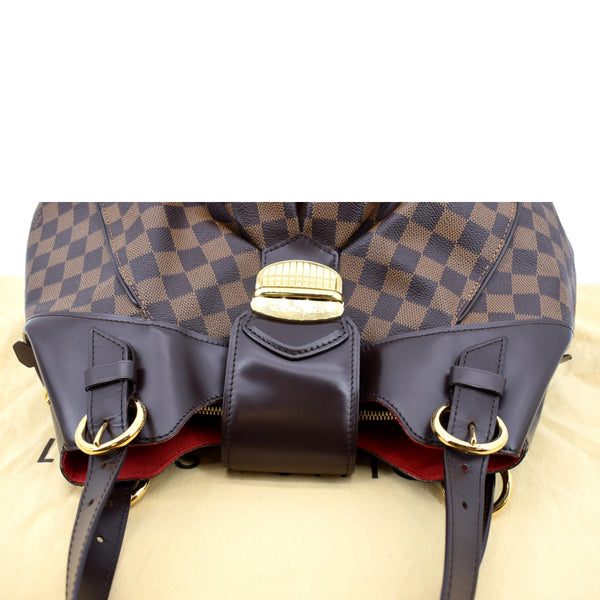 LOUIS VUITTON Sistina GM Damier Ebene Shoulder Bag Brown