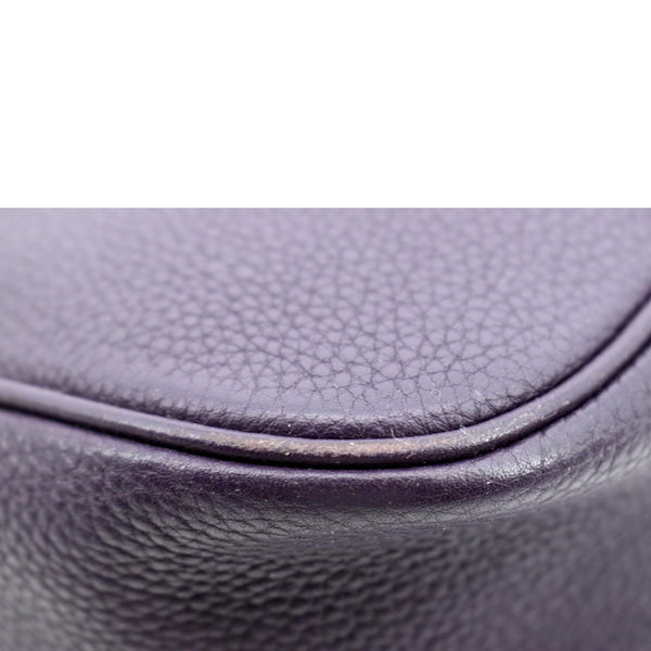 Hermes Trim II 35 Raisin Togo Leather Tote Bag Purple - Minor Fault