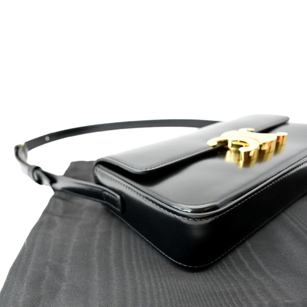 Celine Triomphe Calfskin Leather Shoulder Bag-DDH