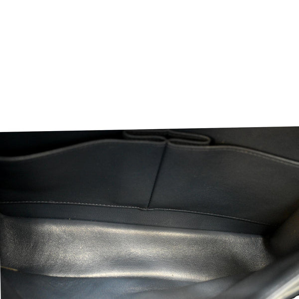 CHANEL Classic Flap Medium Leather Shoulder Bag Blue