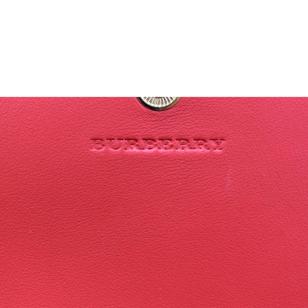 BURBERRY Haymarket House Check Clutch Wallet Beige