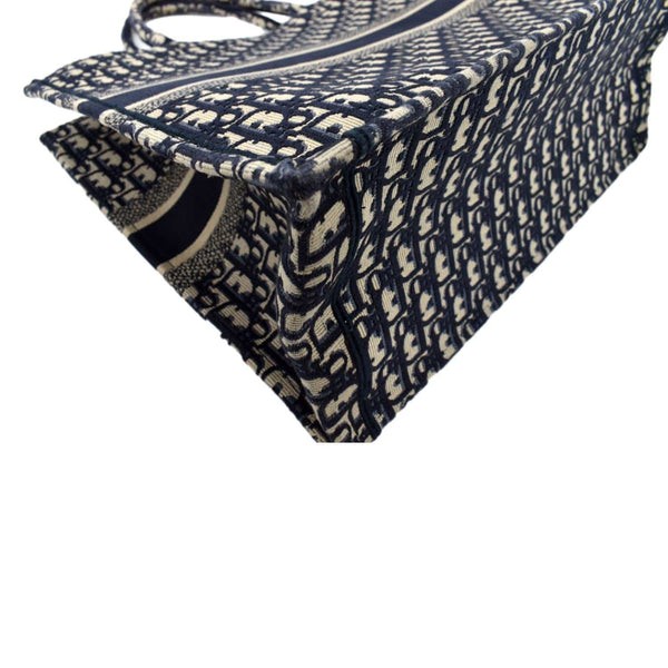 Christian Dior Large Book Oblique Embroidered Tote Bag - Bottom Left