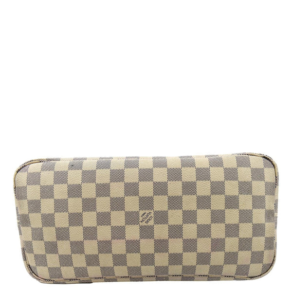 Louis Vuitton Neverfull MM Damier Azur Shoulder Bag - Bottom