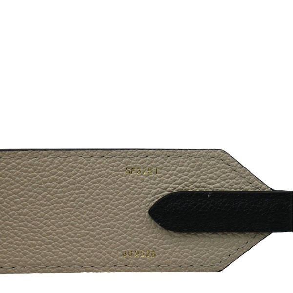 LOUIS VUITTON Bicolor Monogram Empreinte Bag Strap Black
