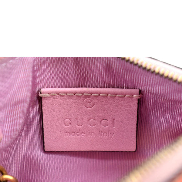 GUCCI Strawberry Printed Monogram Canvas Key Case Multicolor 573841